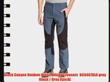 Black Canyon Outdoor Men's Hiking Trousers  BC6467BLA grey Black / Grey Size:XL