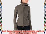 Bench Women's Funnelneck Plain Banded Collar Long Sleeve Jumper Jumper Grey (Dark Grey) Medium