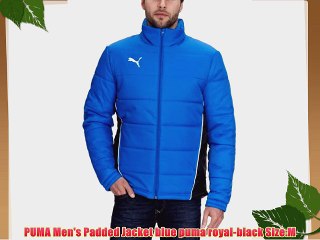 PUMA Men's Padded Jacket blue puma royal-black Size:M