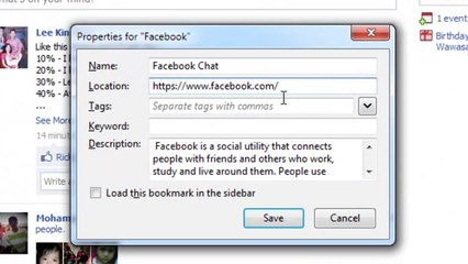 How to put Facebook Chat on the Side Bar Using Firefox