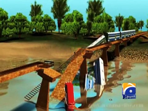 Special train carrying army troops falls in Gujranwala canal-Geo Reports-02 Jul 2015