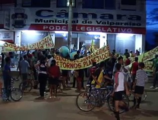 Jornal local: Protesto Valparaiso