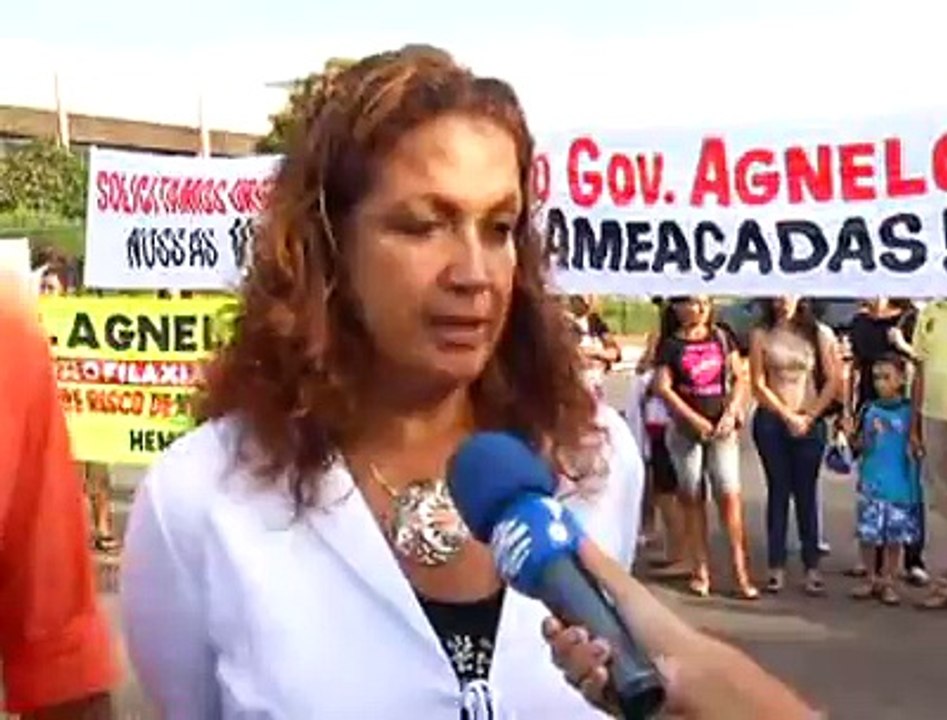 Jornal local: protesto hemofilico