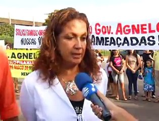 Jornal local: protesto hemofilico