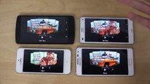 Sony Xperia Z3 Compact vs. iPhone 5 vs. Samsung Galaxy Alpha vs. Nexus 5 GTA San Andreas Gameplay