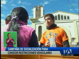 Operativo restricción vehicular en alrededores del Bicentenario