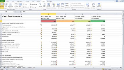 How to split screen and Freeze Cells in Excel