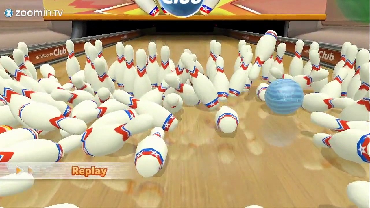 Playing Around With Wii Sports Club - 100 Pin Bowling - video Dailymotion