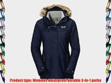 Jack Wolfskin Women's Corner Brook 3 in 1 Parka - Night Blue Large