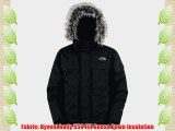 The North Face Men's Ice Waterproof Insulated Hooded Winter Jacket - Black (Large)