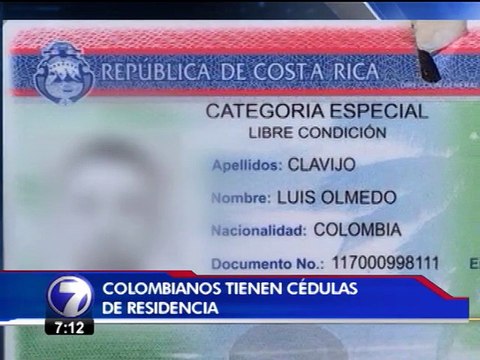 Tres colombianos y una tica detenidos por supuesta tacha de autos