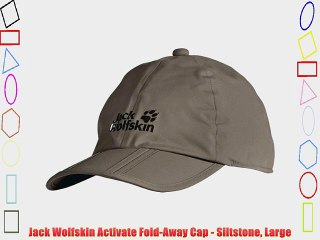 Jack Wolfskin Activate Fold-Away Cap - Siltstone Large