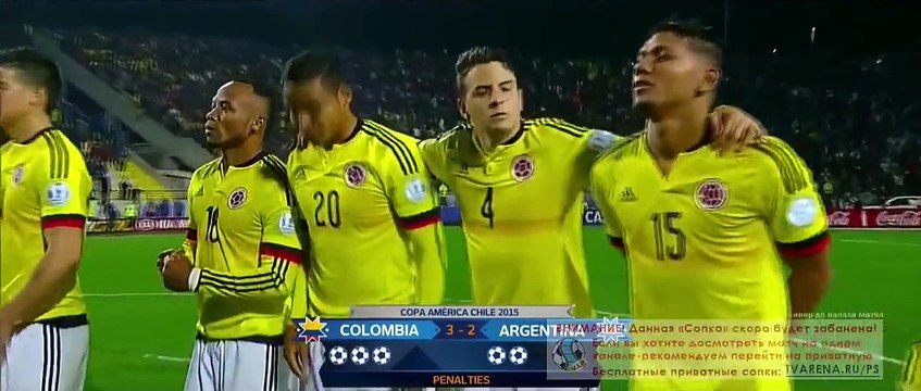 Argentina vs Colombia 5-4 Full Penalty Shootout (Copa America 2015)