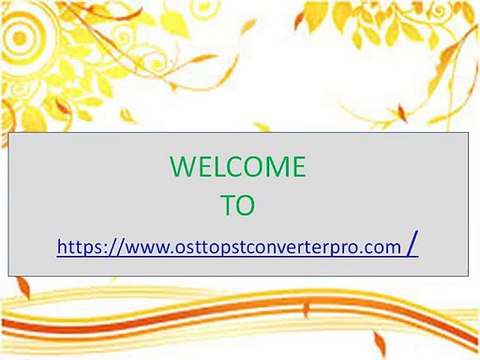 Ost Pst File And Convert Ost to Pst File