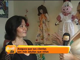 Una mujer  convirtió un hobby  en negocio y que dejó ver  la niña que lleva dentro