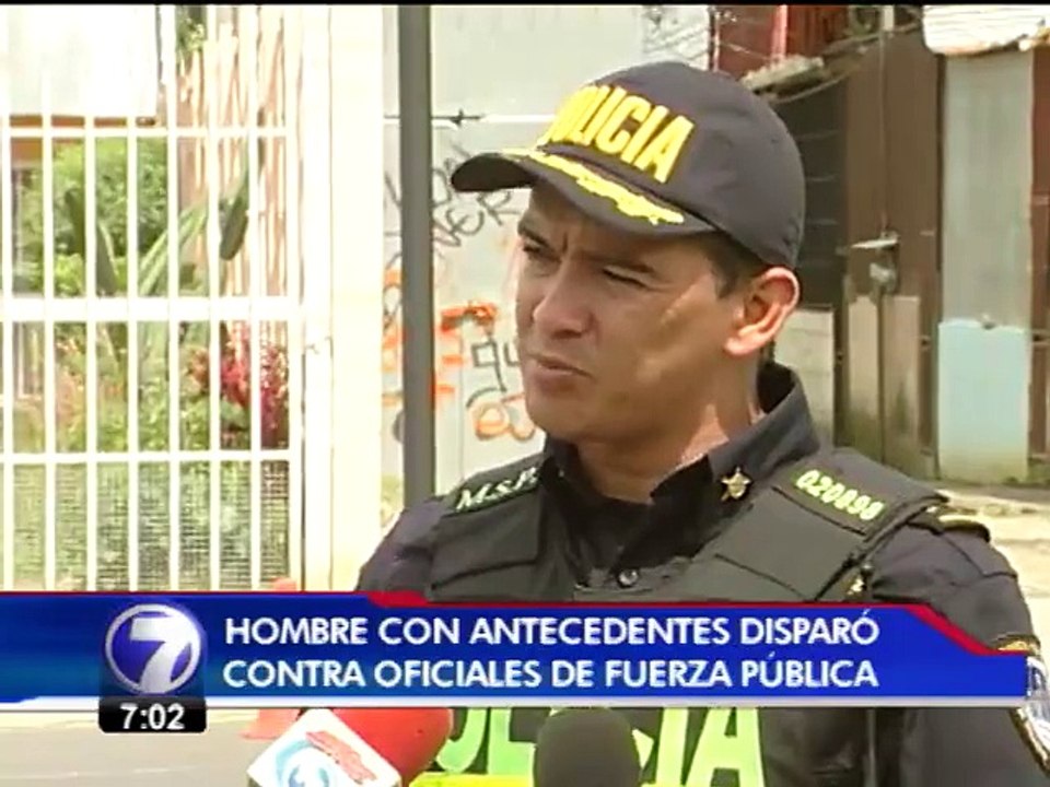 Policía le sigue la pista a  hombre que disparó contra oficiales de Fuerza Pública en Pavas  