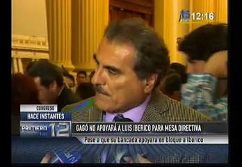 Julio Gagó plantea que fujimorismo tenga candidato a Mesa Directiva