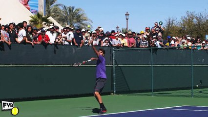 Roger Federer Serve Tossing Motion - Tip #5