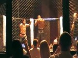 Heavyweight Cage fight brutal Knock out