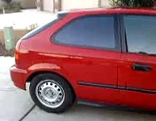 Red 1998 Honda Civic CX Hatchback