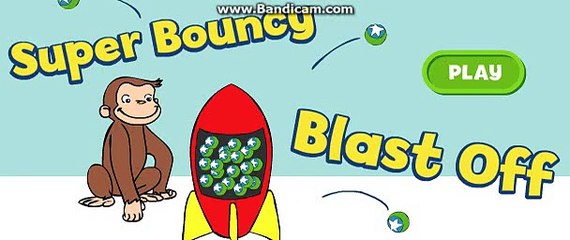 gemes kids games ball cartoon Bouncy blast off Curious George Super gemes kids games ball