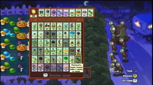 Plants vs Zombies - Survival Mode - Night (Hard) [Xbox 360 Version]