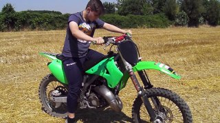 02/07/2015 angelo sorbo in lezione di motocross kawasaki kx 125 2003 parte 1