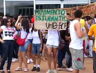 Jornal local: protesto campi unb