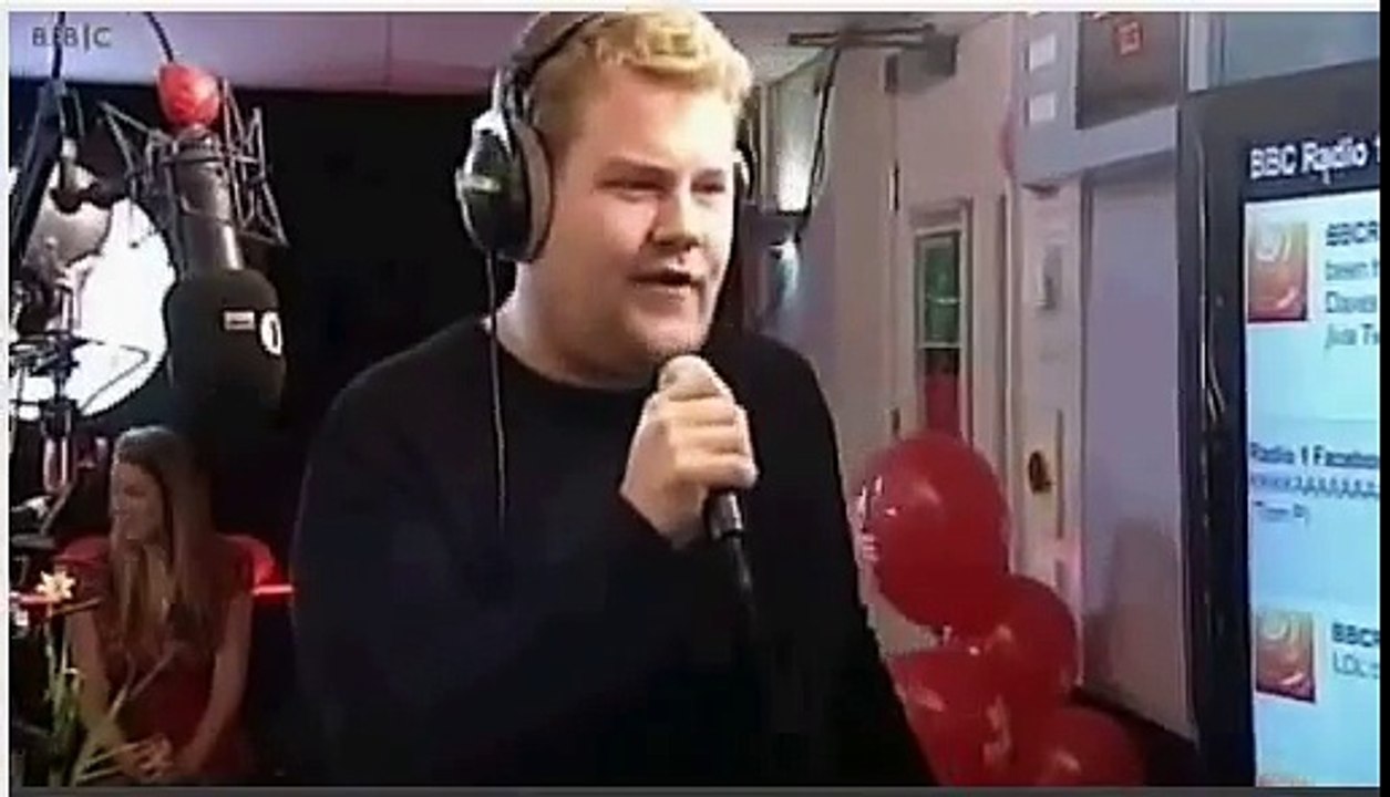 James Corden Singing Gold Digger by Kanye West - Radio 1