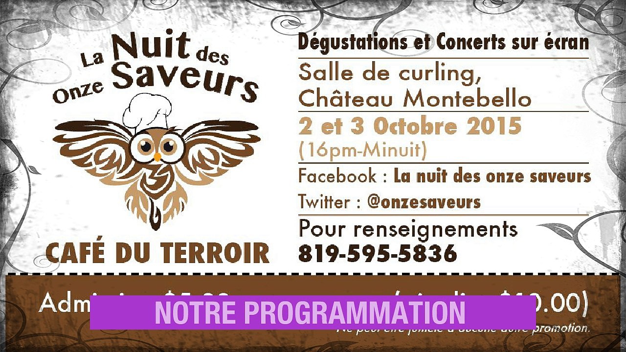 Notre programmation