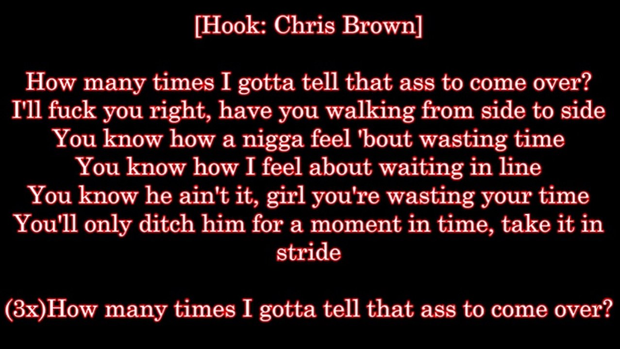 DJ Khaled - How many times Lyrics ft Chris Brown , Lil Wayne & Big Sean
