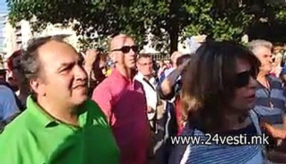PROTEST PRED DOMOT NA GRUEVSKI 02 07