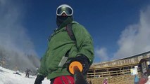 Snowboarding at Cataloochee, NC GoPro video