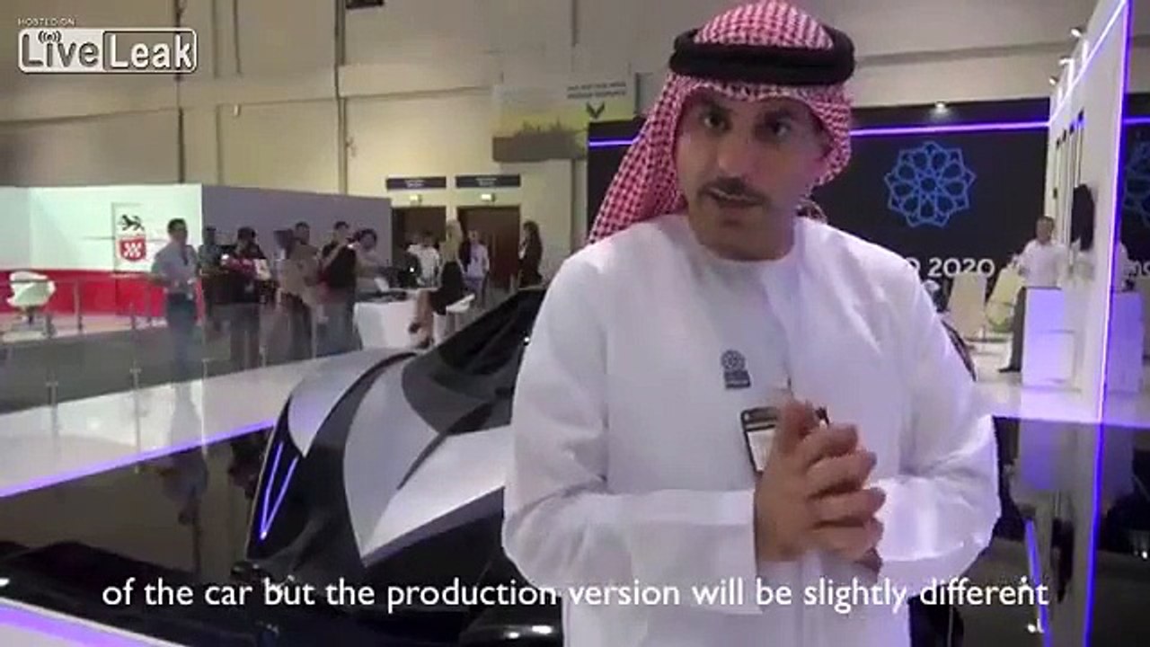 Devel sixteen 16 world's fastest car at Dubai motor show