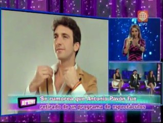 Antonio Pavón habría sido retirado de "Espectáculos"