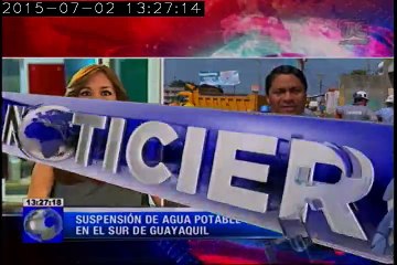 Suspensión de agua potable en el sur de Guayaquil