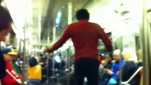 NYC Subway Train Michael Jackson Dance Battle