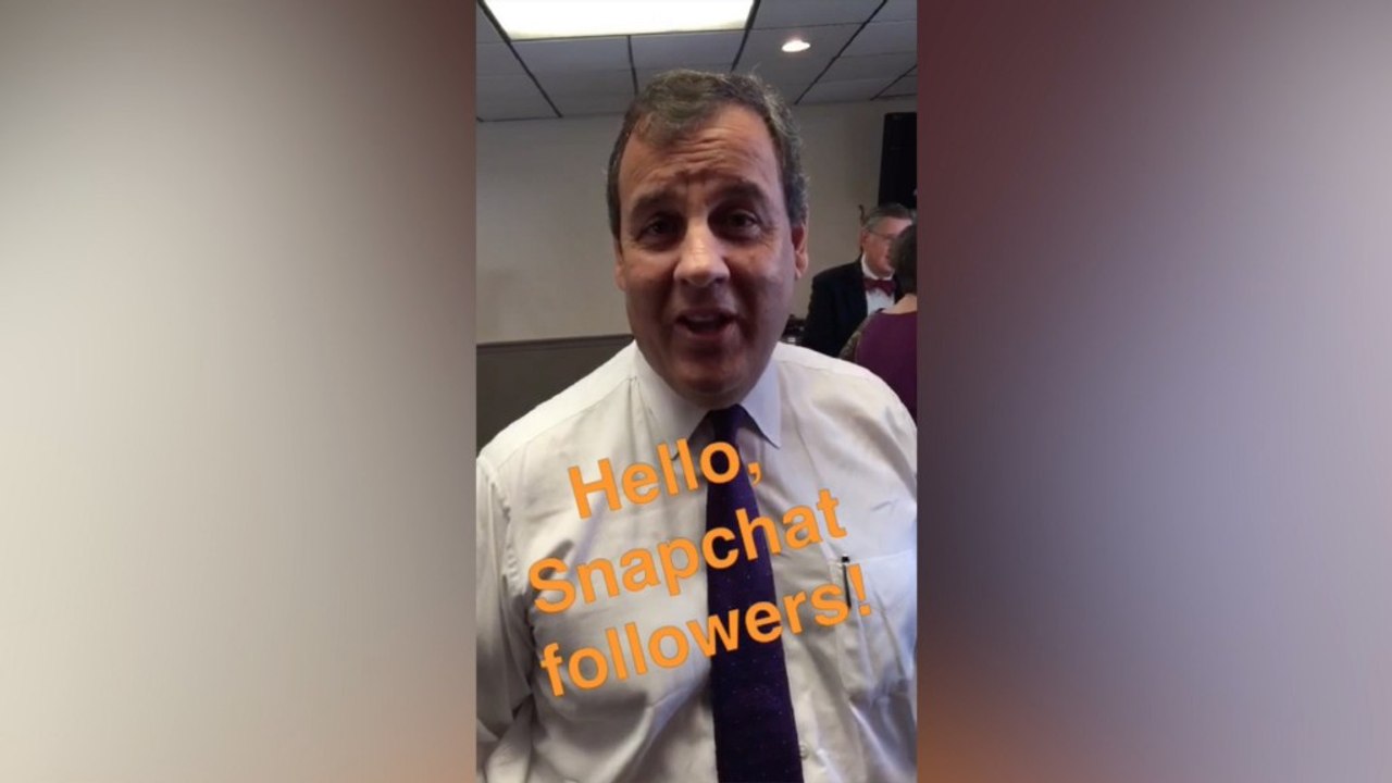 A Snapchat view of Christie's town hall meetings