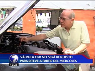 Ausencia de válvula no será falta grave en Riteve a partir del miércoles