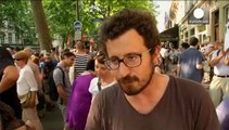 Франция: акции протеста в поддержку правительства Греции