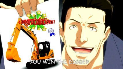 Anime girl wins the D