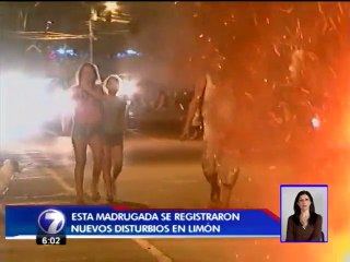Limón amanece a la expectativa tras vivir segunda noche de incidentes