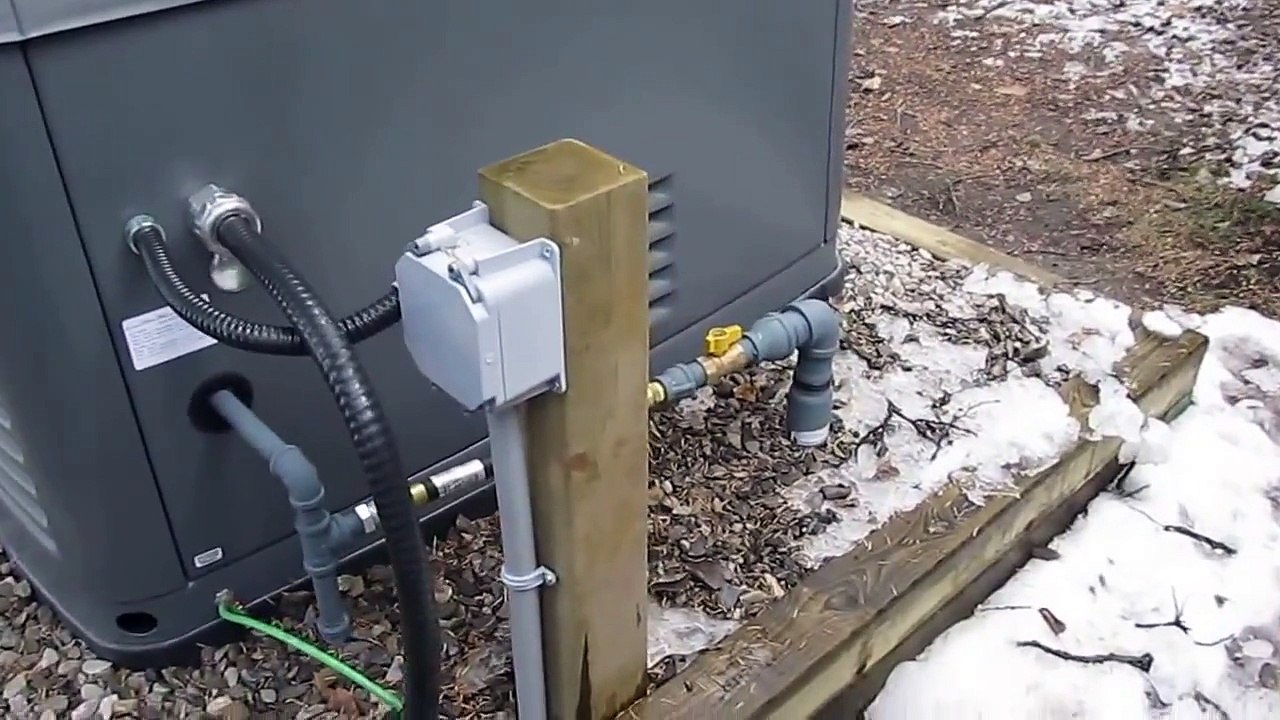 17 KW Honeywell Automatic Standby Generator "Exercising"