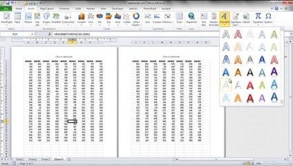 Add a Watermark in Excel