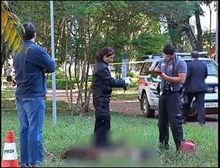 Jornal local: Corpo carbonizado