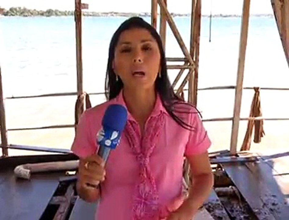 Jornal local: retirada barco