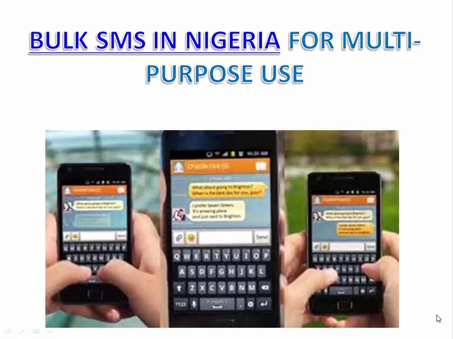 ⁣Bulk SMS in Nigeria for Multi-Purpose Use