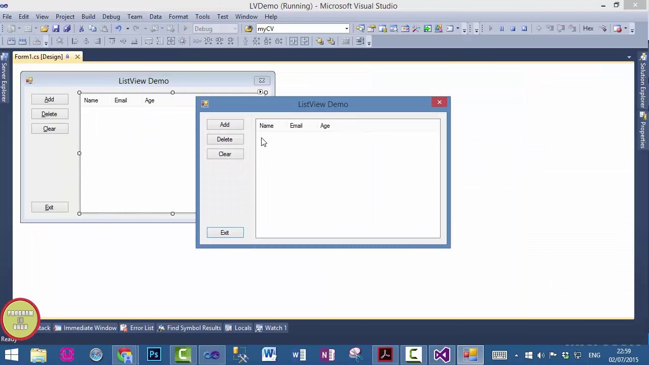 C# ListView Tutorial In Urdu (Basic)