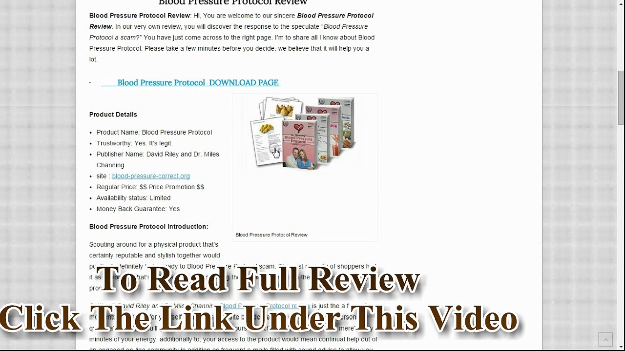 Blood Pressure Protocol Review