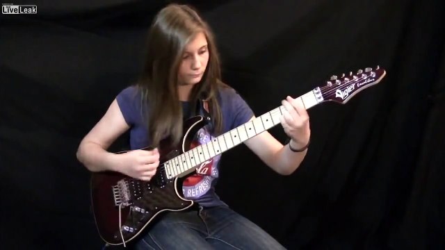 14 year old girl shreds Van Halen - Eruption Guitar Cover [HD]